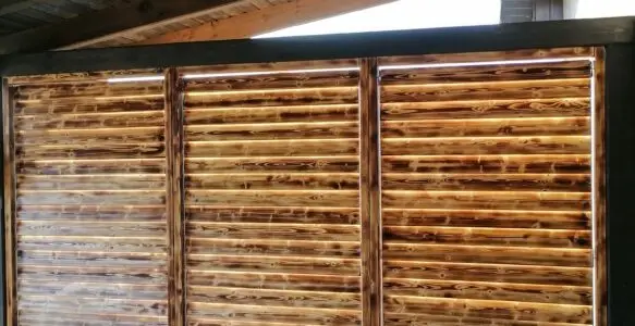 Drewniane panele lamelowe na tarasie