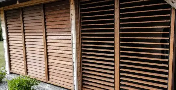 Drewniane pergole z ruchomymi lamelami